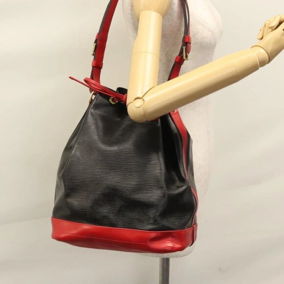 LOUIS VUITTON Epi Noe Shoulder Bag Bicolor Black Red M44017 LV Auth BD310 - Picture 15 of 16